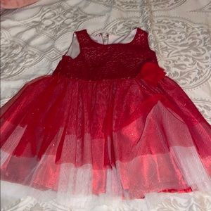 Red sparkly red girl dress